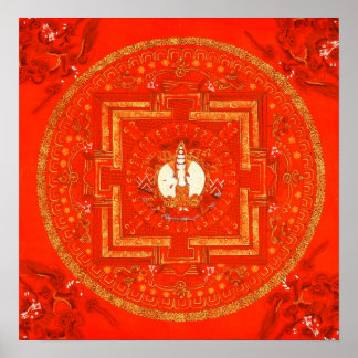 Red Chenrezig Poster