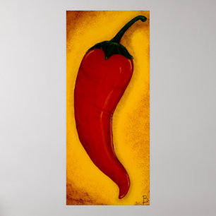 Red Chili Pepper Art Impressão