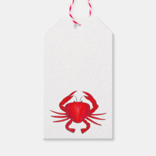 Red Crabs Maryland - Etiqueta de presentes no ocea