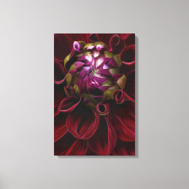 Red Dahlia Canvas