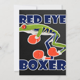 Red Eye Boxer Funny Sapo Selvagem Amante de os ani