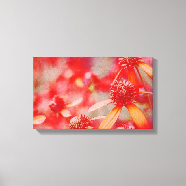Red Floral Canvas Art (Frente)