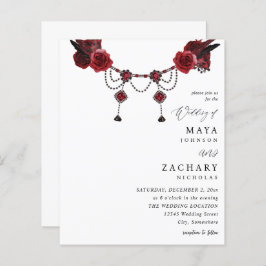 Red Floral e Crystal Weding