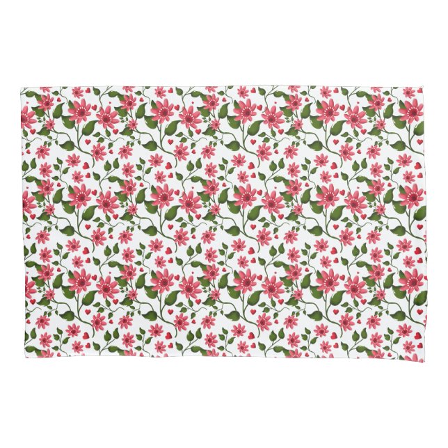 Red Floral Seamless Pattern  |  (Frente)