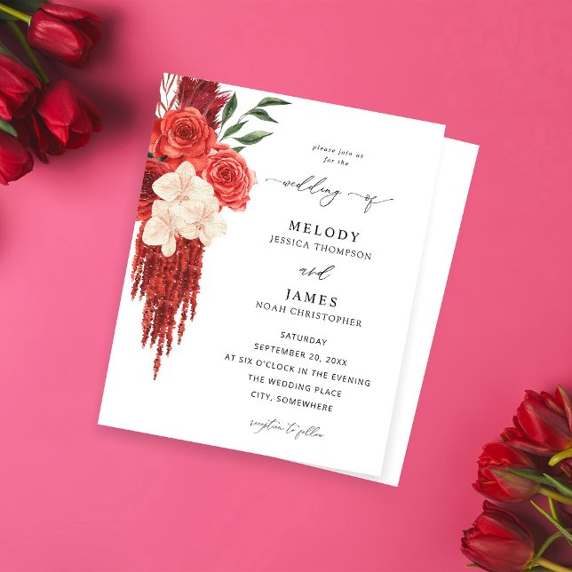 Red Floral Wedding (Criador carregado)