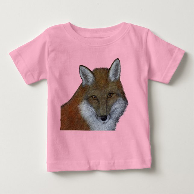 Red Fox Baby T-Shirt (Frente)