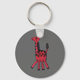 Red Giraffe Chaveiro