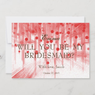 Red Glitter Você Será O Meu Convite Para A Bride
