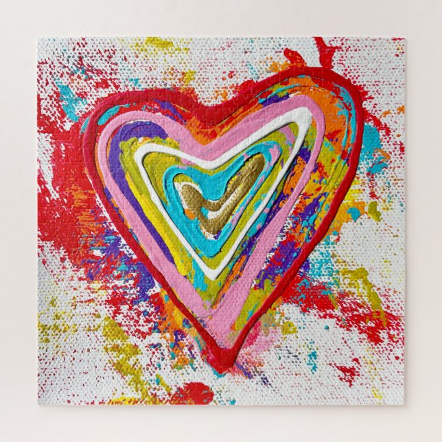 Red Heart 20 x 20 Quebra-cabeça (Vertical)