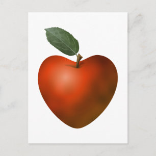 Red Heart Apple - cartão postal
