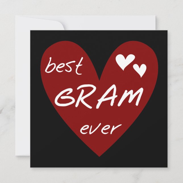 Red Heart Best Gram Ever Camisetas e presentes (Frente)