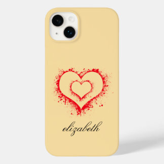red heart shape colorful background personalized 