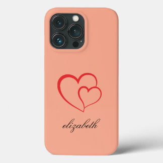 red heart shape colorful background personalized