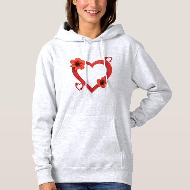 Red Heart T-Shirt ,Minimalist & Modern Design (Frente)