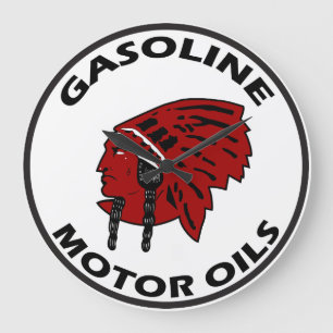 Red Indian Gasolina vintage - sinal relógio