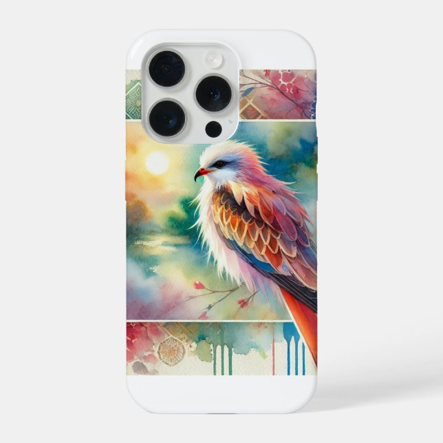Red Kite Bird 230824AREF146 - Watercolor (Verso)