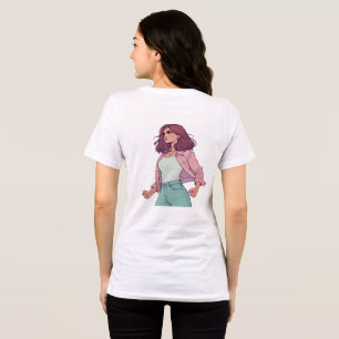 RED LA CHICA BRAVA T-SHIRT - FIERCE LATINA DE VOLT