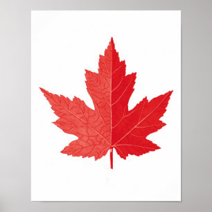 Red Maple leaf Canada Day art impressão nº 11