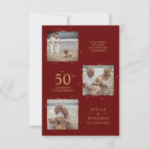 Red Modern 3 Fotografias Pet All Wedding Anniversá