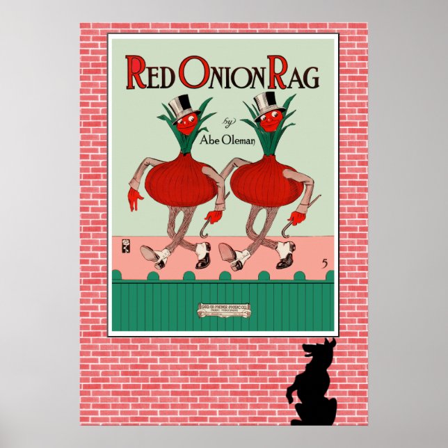 Red Onion Rag Impressão (Frente)