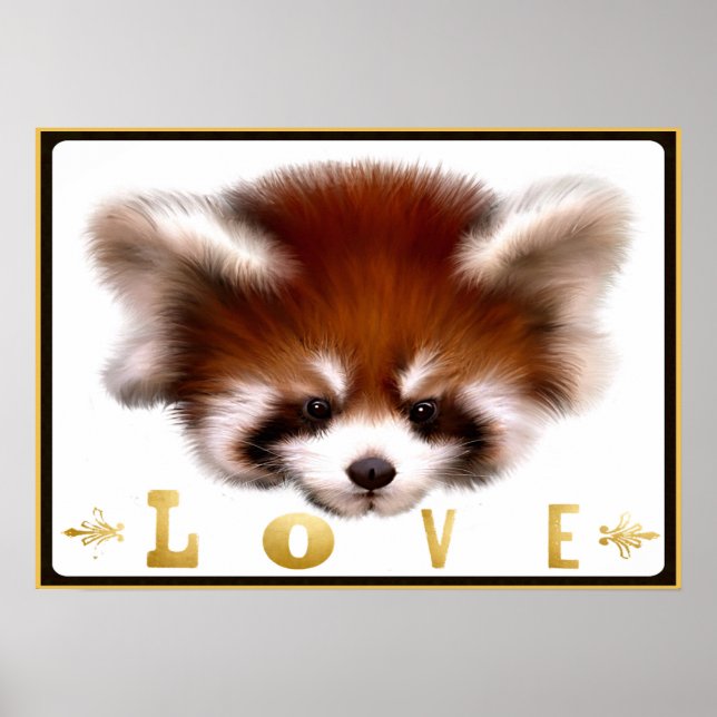 Red Panda Love Poster Art (Frente)