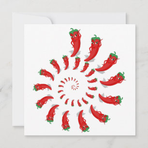 Red Pepper Diva Spiral Convite