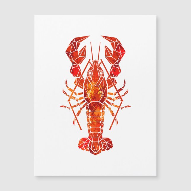 Red polygonal lobster (Frente)
