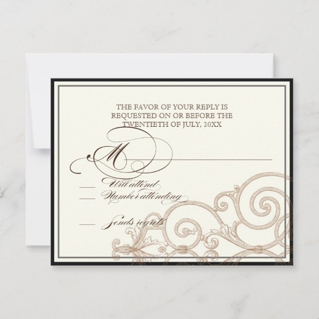 Red Protea Hummingbird - Cartão de Resposta RSVP (Frente)