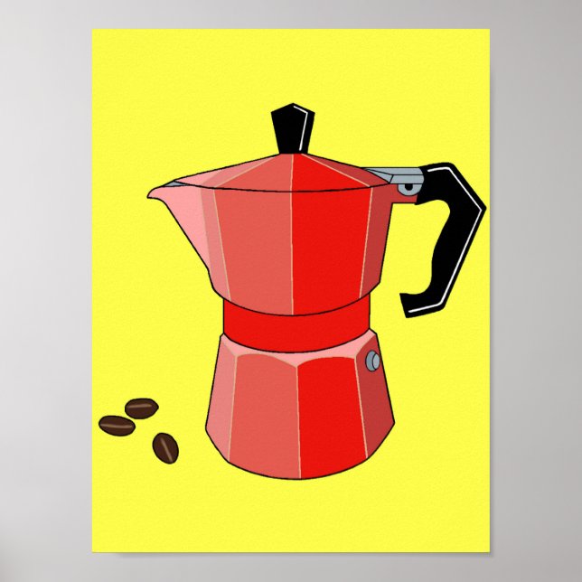 Red Rainbow Espresso Poster (Frente)