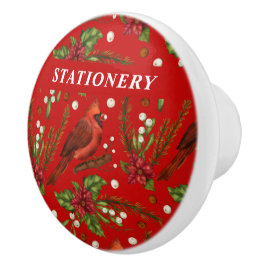 Red robin mistletodo Nome personalizado vermelho N