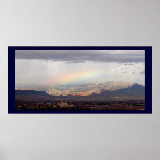 Red Rock Rainbow Poster (Frente)