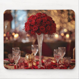 Red Rose Romantic Valentine Office Desk Mouse Pad