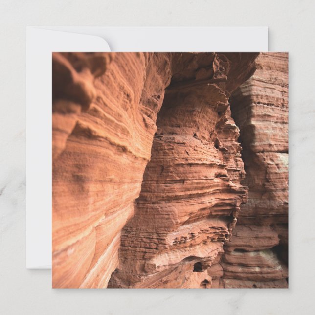 Red Sandstone Nature Cartão com fotos (Frente)