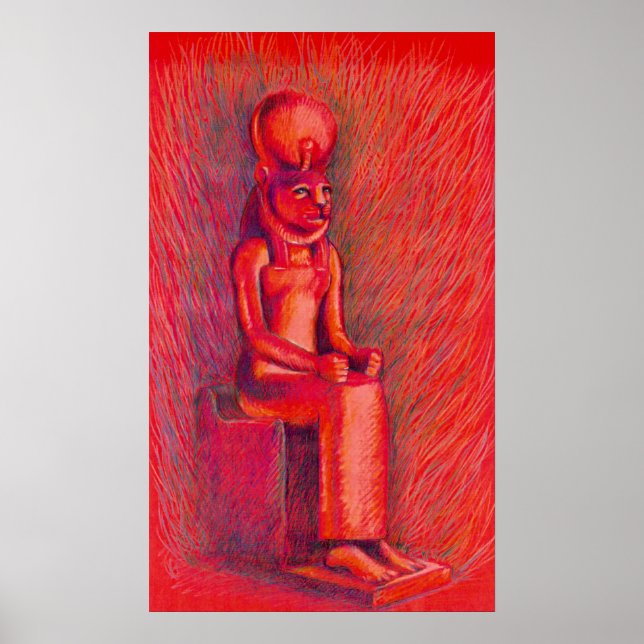Red Sekhmet Poster (Frente)