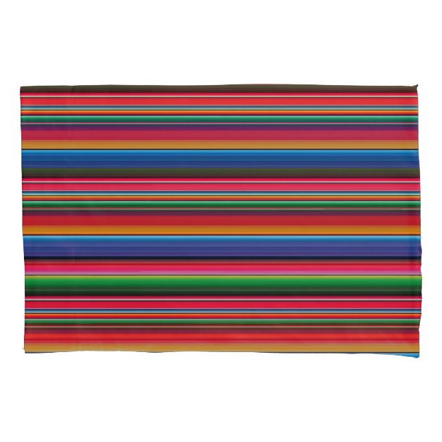 Red Serape Saltillo traditional mexican blanket (Frente)