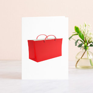 Red Shopping Bag Vibrant