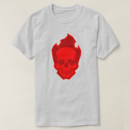 Red Skull Graphic T-Shirt – Bold Gothic Skull Desi