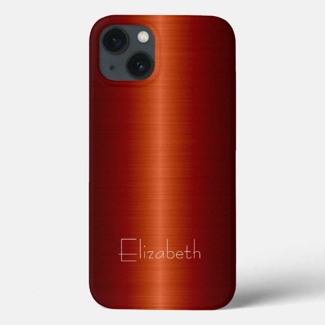 Red Stainless Steel Metal (Verso)