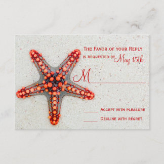 Red Starfish Sand Beach Destino Casamento RSVP