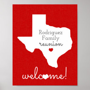 Red State of Texas Family Reunion Poster
