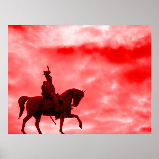 Red Storm Sky Horse e Soldier Impressão (Frente)