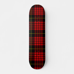 Red Tartan Skateboard