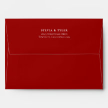 Red Typografia Wedding