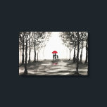 Red umbrella amor casal Canvas arte<br><div class="desc">Canvas de casal do guarda-chuva vermelho. Casal apaixonado por canvas. Presente de casamento,  canvas de aniversário de casamento. Eu te amo. Canvas romântica de casal. Pintura romântica de casal. Pintura de guarda-chuva vermelha. Canvas.</div>