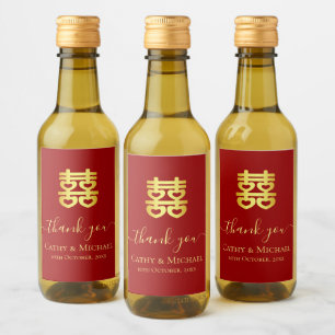 Red Vintage, coração de casamento chinês dupla fel