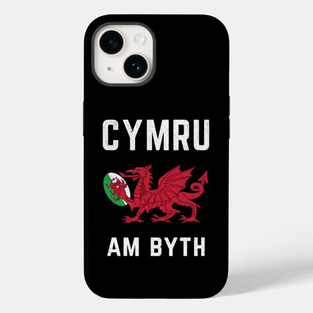 Red Welsh Dragon Cymru Roots Rugby Fan Wales Flag (Verso)