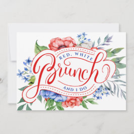 Red White e eu | Convite Floral Brunch