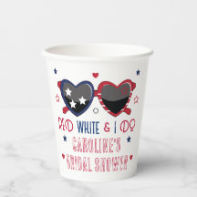 Red White e eu fazemos Chá de panela de óculos sun