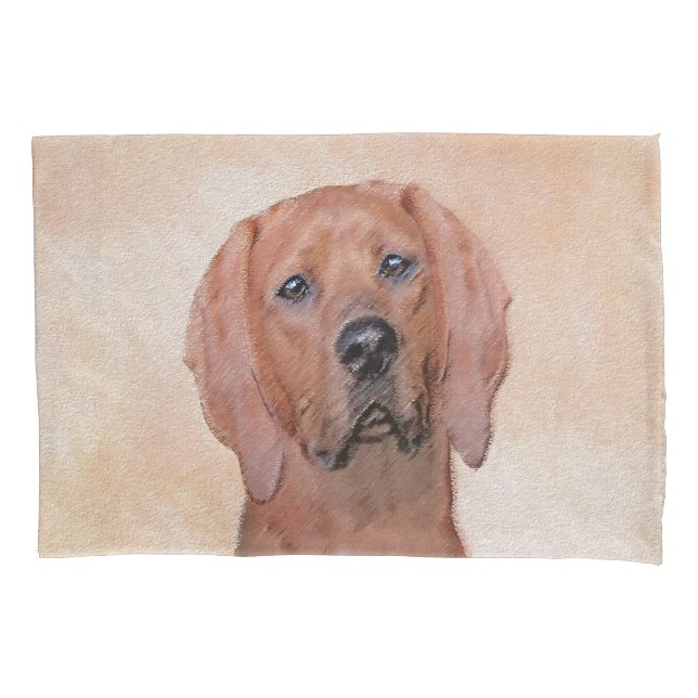Redbone Coonhound Painting - Arte De Cachorro Orig (Frente)