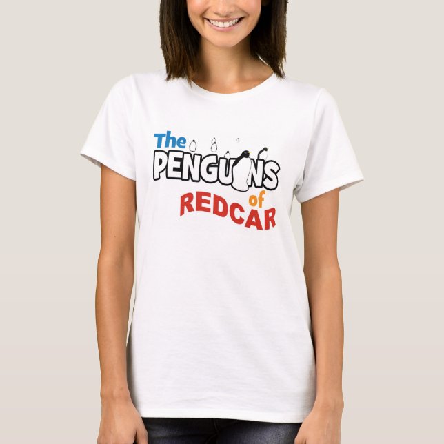 REDCAR T-Shirt Os pinguins do cheio do Redcar (Frente)